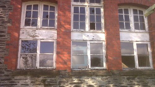 Pencader School house Windows Before.jpg